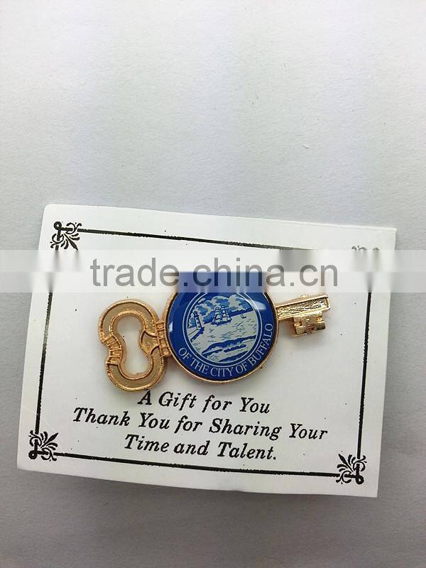 wholesale custom lapel pins/ Key Shape lapel pins