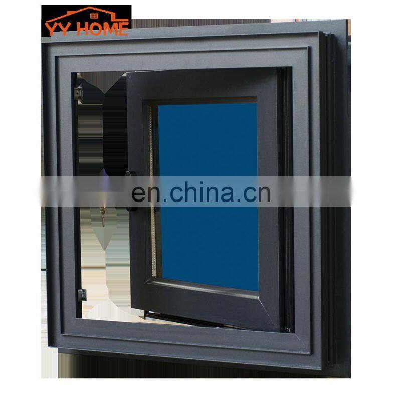 YY Made in Shanghai High Quality Certified Products Thermal break aluminum casement window swing opening design windows price