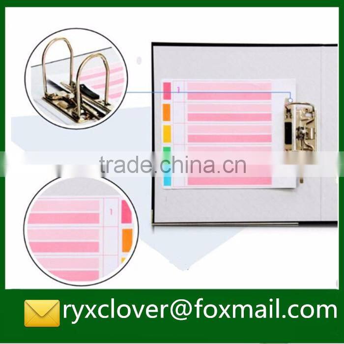 Office stationery Paper lever arch file folder with finger ring