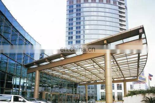 Best Choice Exceptional Quality Large Outdoor Decorative and Practical Tempered Glass Entrance Awning Canopy System