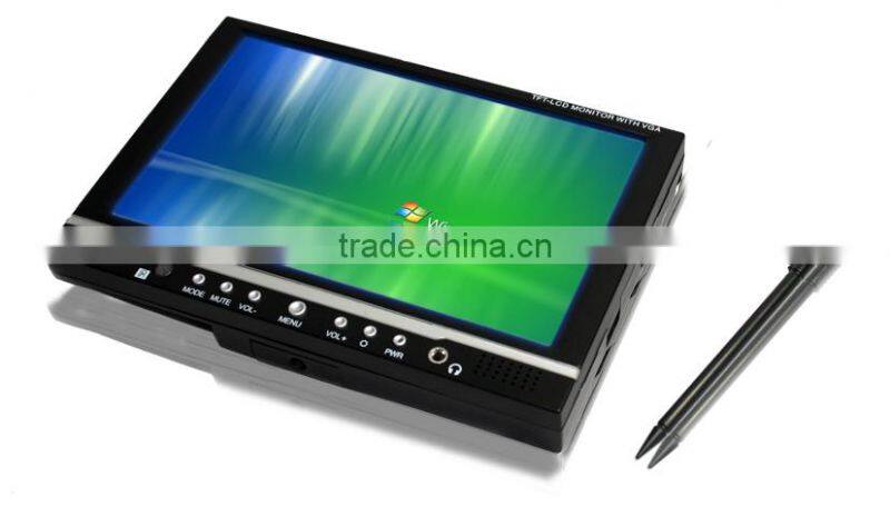 headrest or standard player touch screen 7 inch car pc monitor