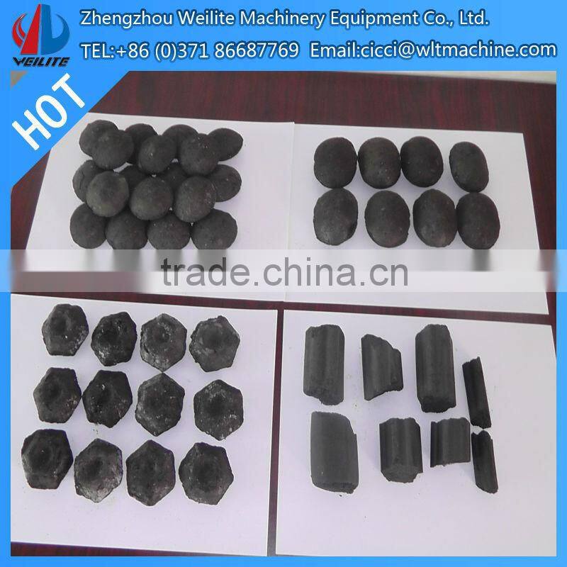 9Cr2Mn steel roller press round shape charcoal / peat / coal briquette making machine