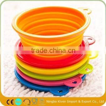 FDA Silicone Folding Portable Collapsible Dog Bowl