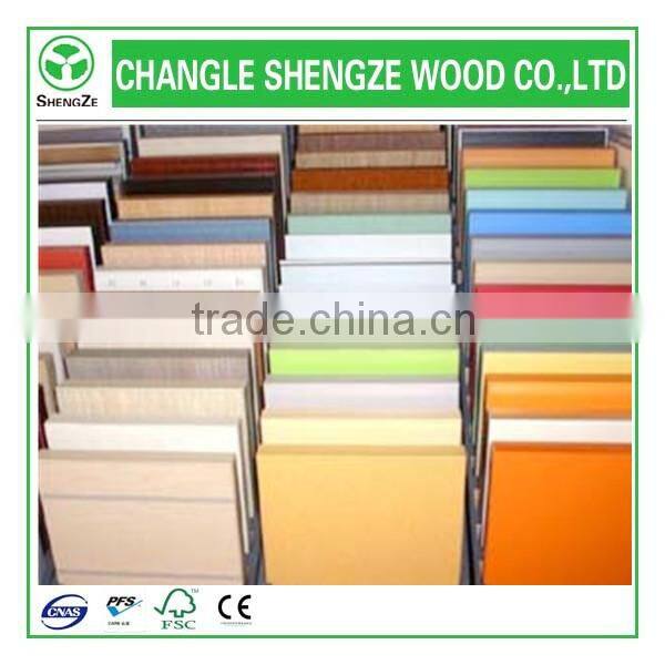 1220*2440 high quality colorful melamine faced MDF board