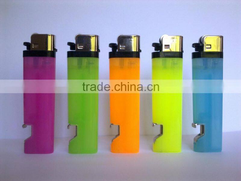 standard disposable plastic lighter with bittle opener ISO9994&CR