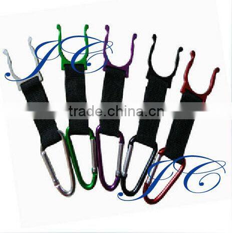 Fashion multitool aluminum carabiner with strap by manufacture