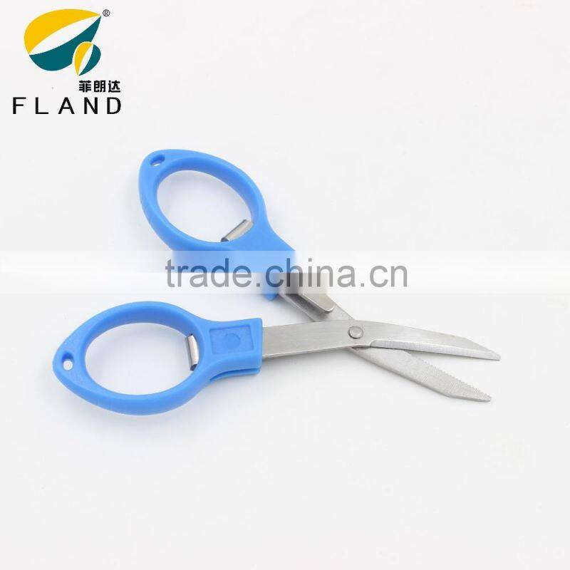easy-carry folding mini fish hook removal fishing plier scissors/fishing tackle samples