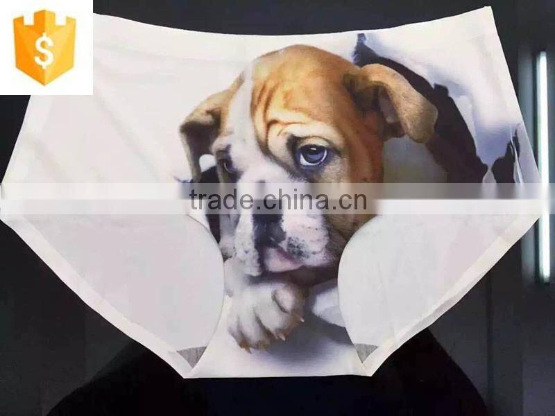 Lady's new design seamless panty in print logo and picture