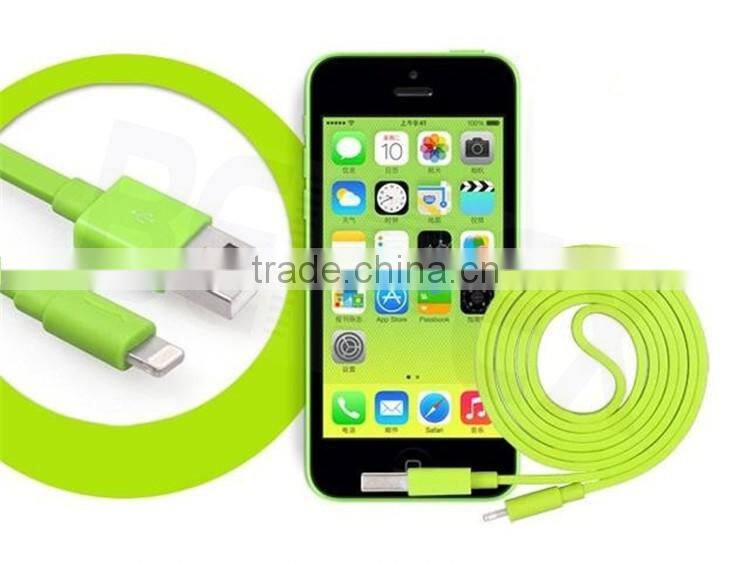 Flat Round MFI Certificated Wholesale USB Charger Cable for IOS