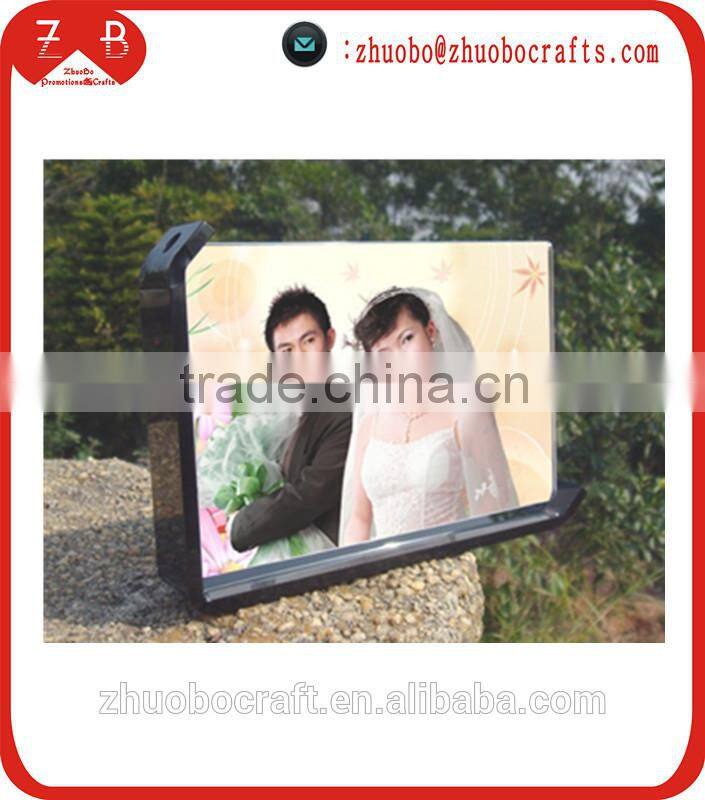 Hot wholesale personality rotation acrylic glass photo frame,photo picture frame