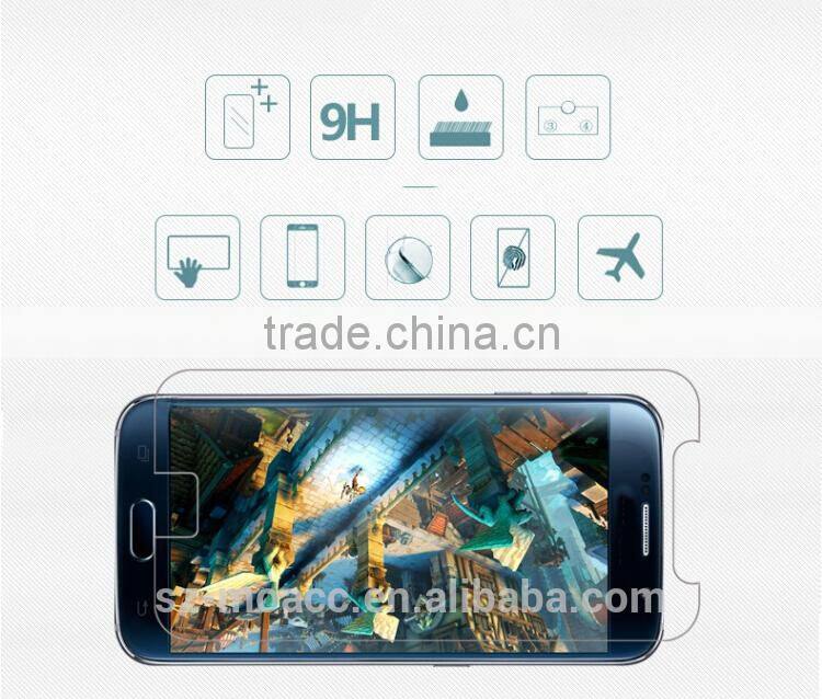 China Wholesale HD clear tempered glass screen protector for Samsung Galaxy S6