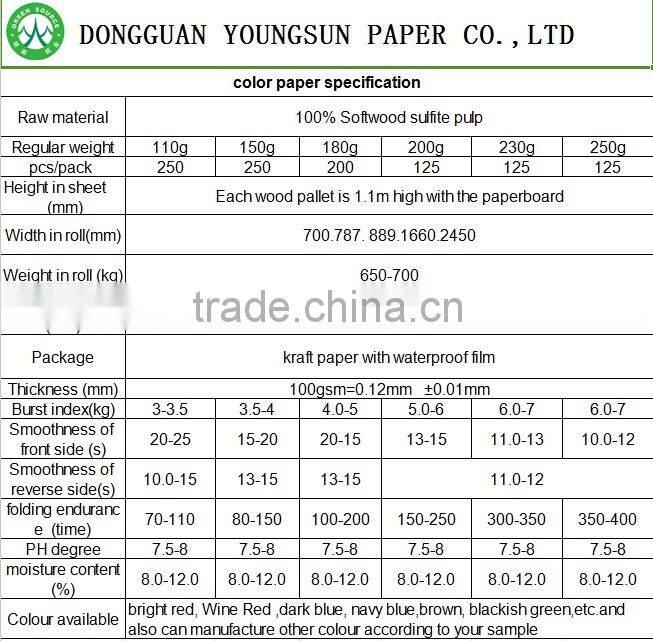 230g blue colour paper for paper bag