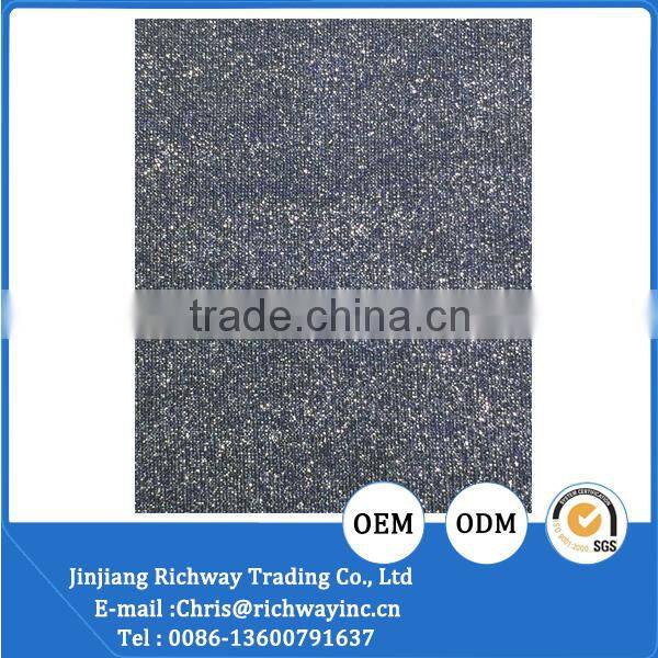 good quality shinny glitter material shoes upper fabric
