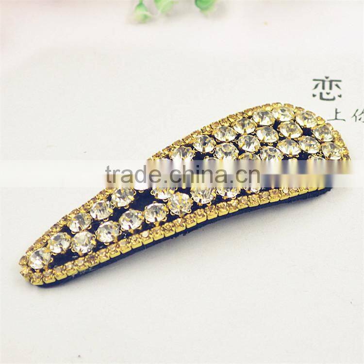 Hot New Fresh Wind Latest European And American Retro Simple Little Hair Clips with Full Stone