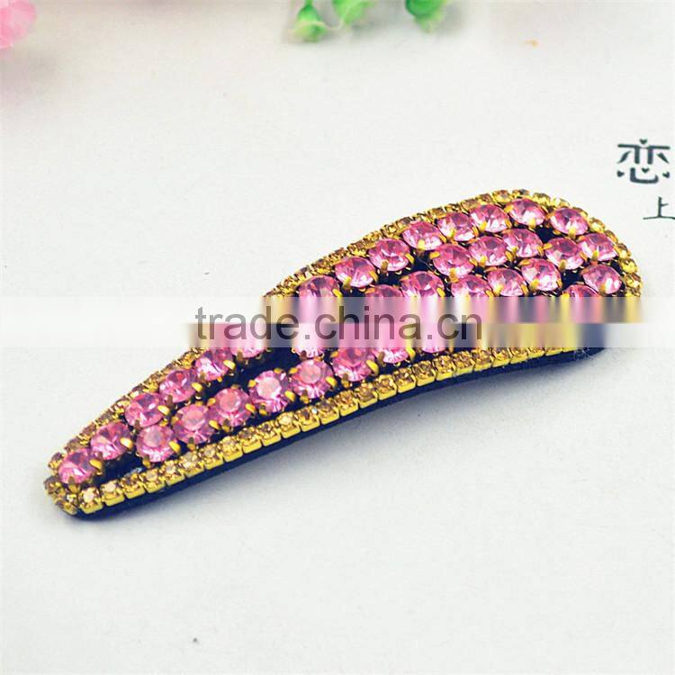 Hot New Fresh Wind Latest European And American Retro Simple Little Hair Clips with Full Stone