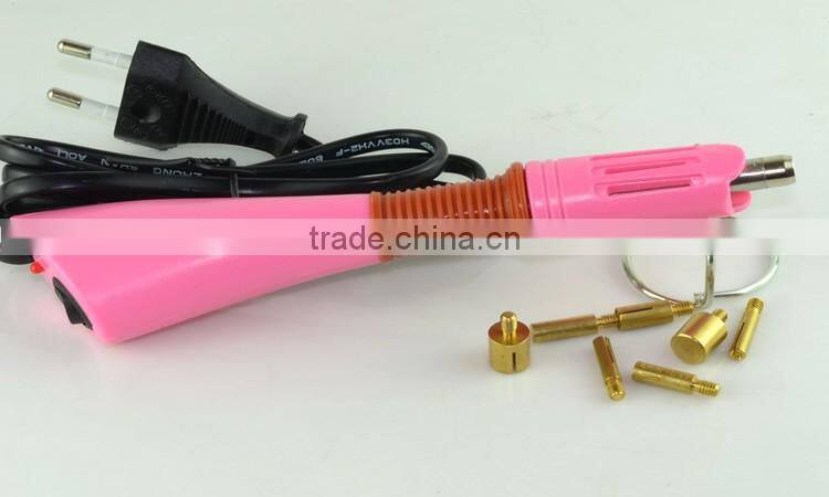 100v-240v pink hot fix wand tool, rhinestone strass wand spot setter
