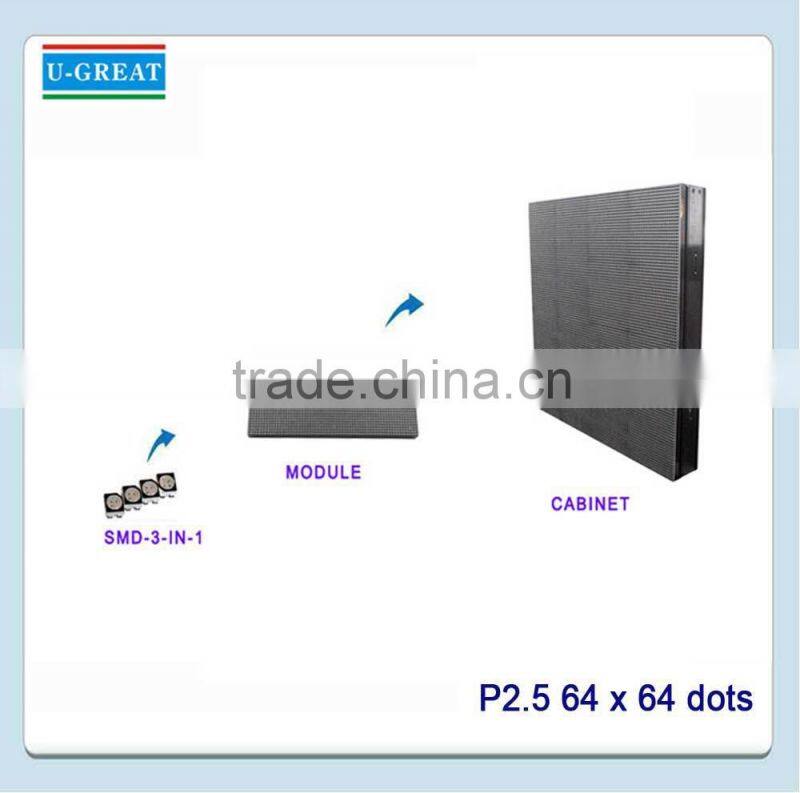 Wholesale Best Price Indoor Small Pixel HD P2.5 LED Module 160x160mm