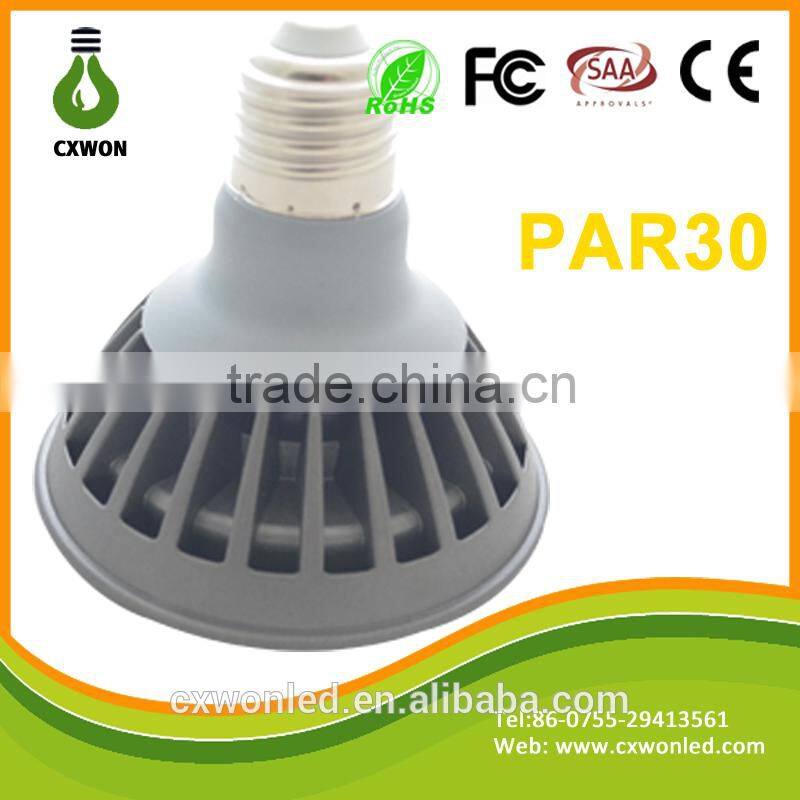 7w 2015 new hot selling led par30 e27, par30 light, par30 spotlight