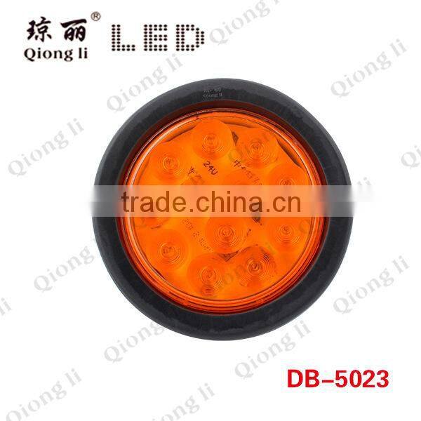 12V 24V 4" round LED waterproof rear light led trailer light