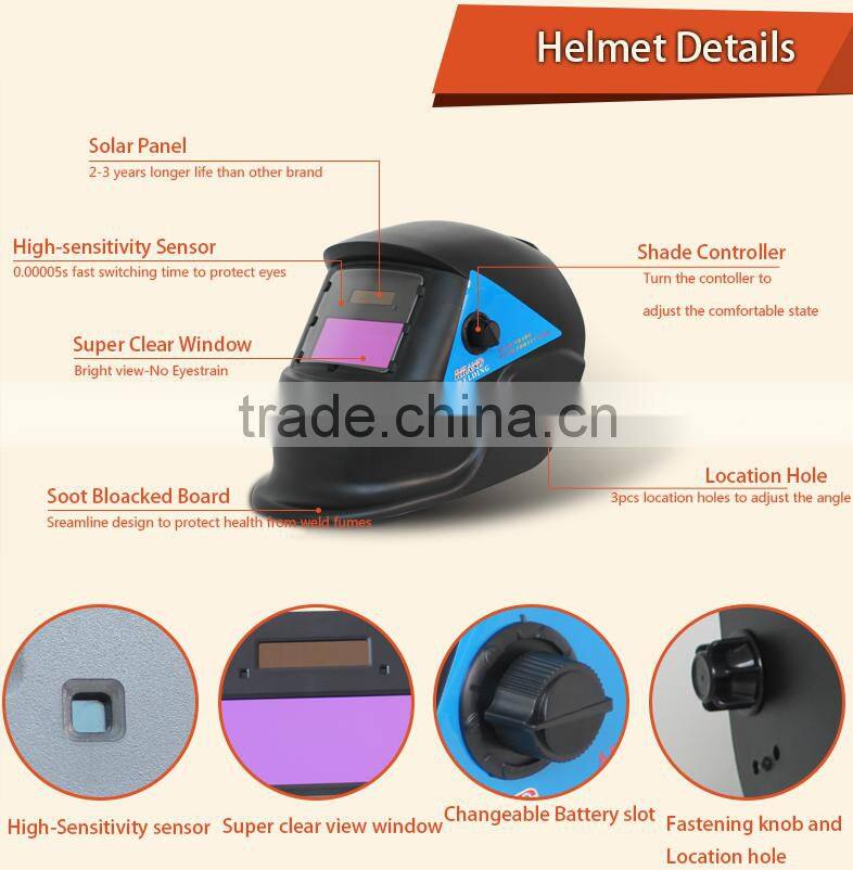 Riland Air Welding Helmet Animal Welding Helmet Automatic Welding Helmet With DIN 4/9-13