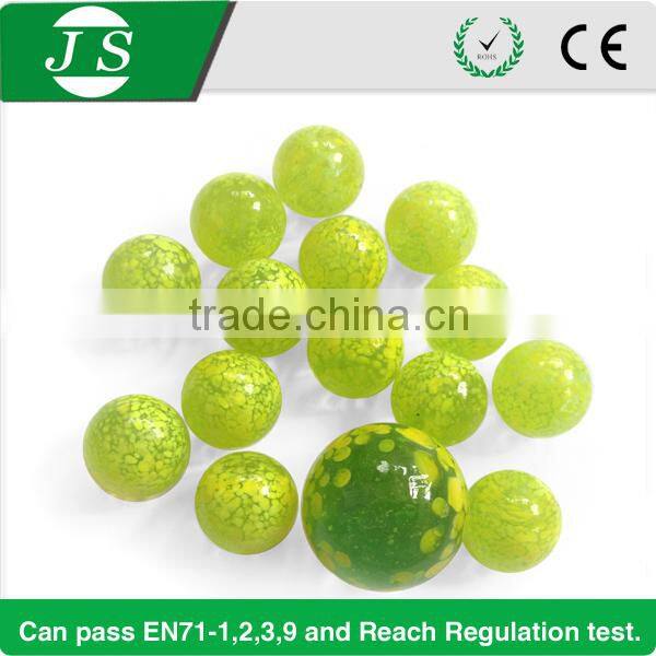 China decorative solid dot glass marble balls for garden and craft