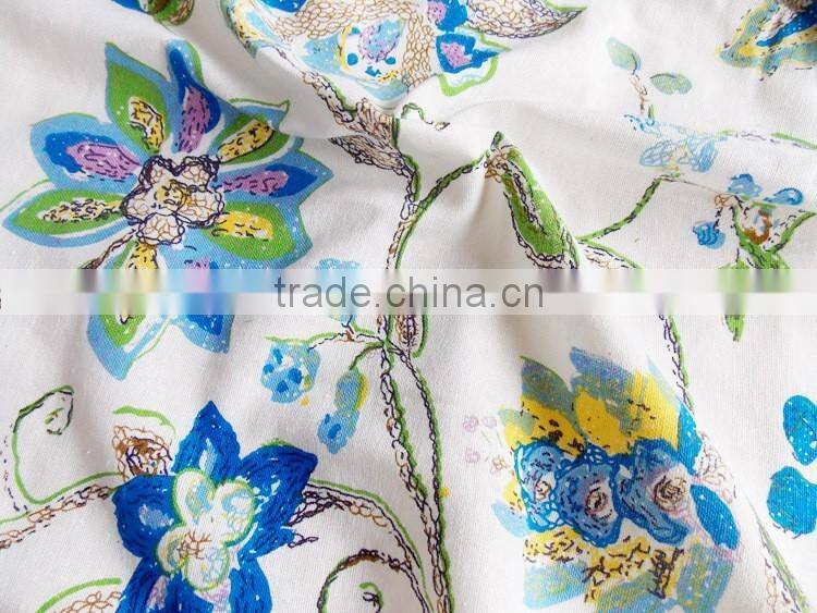 Chinese style blue and white porcelain imitation batik print cotton/linen cloth tablecloths curtain sofa fabric