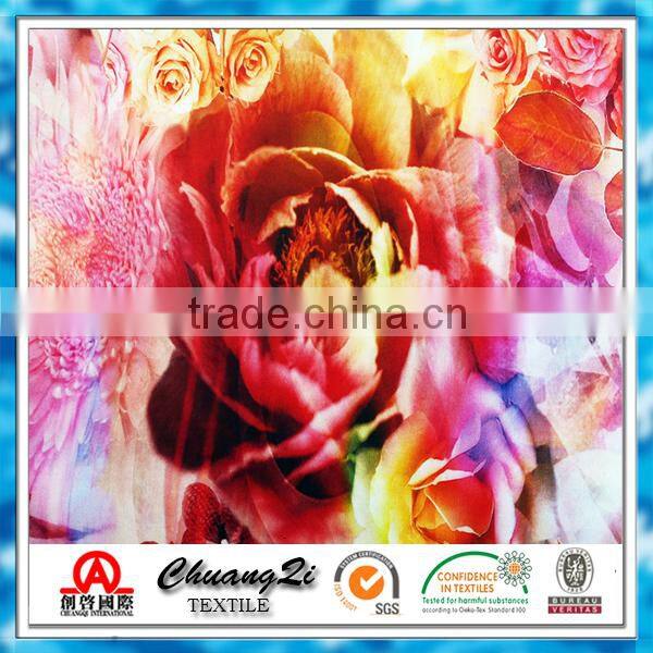 printing fabric flowers for garment fabric