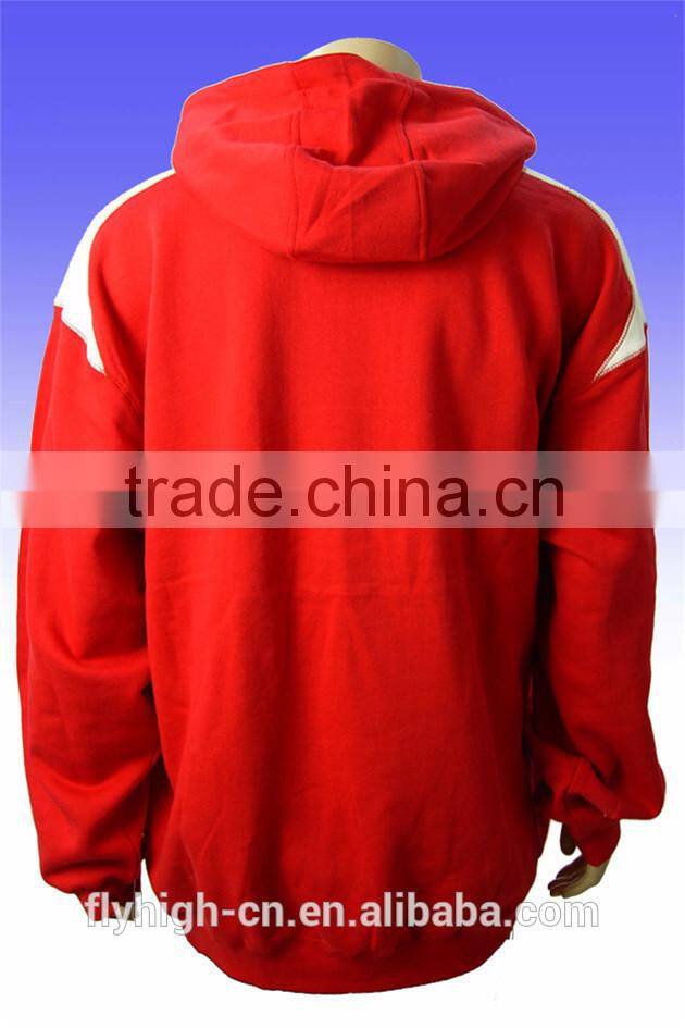 high quality OEM logo men's fashion black hoodie