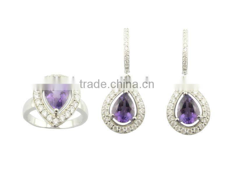 Gorgeous Amethyst Silver Ring Design