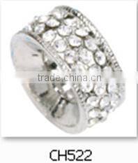 silver loose beads with white crystal jewelry Accessories beads