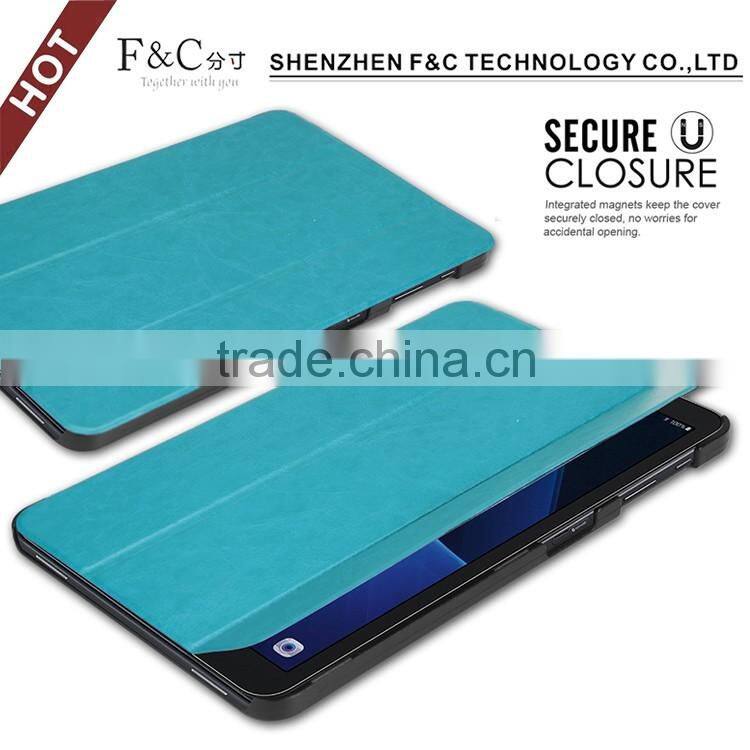 Guangdong lightweight multicolor hot press super slim smart stand case for Samsung galaxy Tab A 10.1 T580