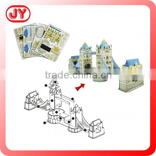 3D painted build house assembly toys for kids