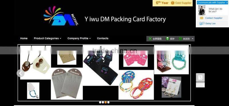 decorative border prinited card for hanging