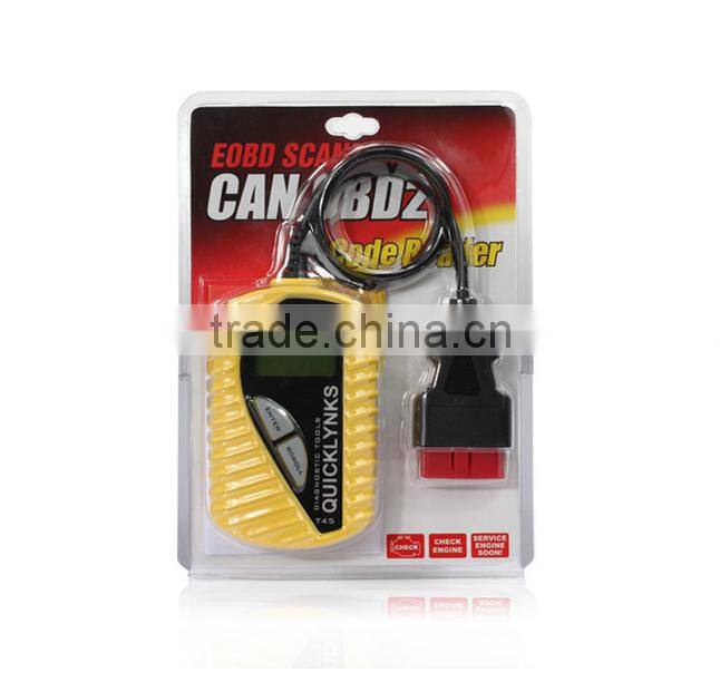 Original Leagend QUICKLYNKS Multi-language CAN OBDII VAG Scanner T45 VAG Code Reader Handy Auto Diagnostic Tool