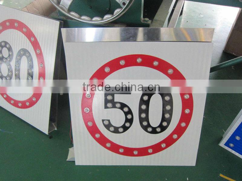 Traffic road high reflective Solar Traffic Sign for speed limit