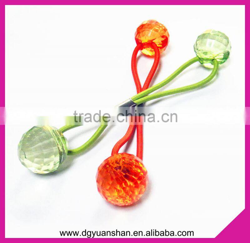 Acrylic ball decorate elastic hair band,hair accessories