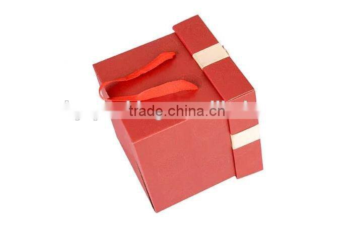 Gloss lamination black gift box for candles
