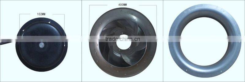 400mm 3070m3/h 440Pa air conditioner exhaust fan for air cooling ventilation