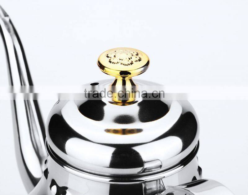 2015 new and hot China 1.2L Tea kettle with a Strainer suit for induction cooking