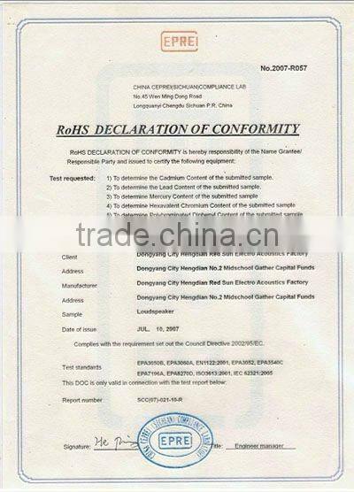 YD87-50 3.5'' Professional Mylar speakers , 8ohm