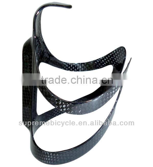 Hiquality new product 2014 hot bicycle carbon fiber bike water bottle holder