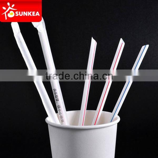 Long thick plastic flexible folding drinking straw