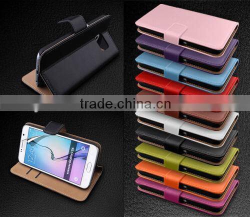 Real Genuine Leather Super Slim Flip Wallet Case For wiko kite