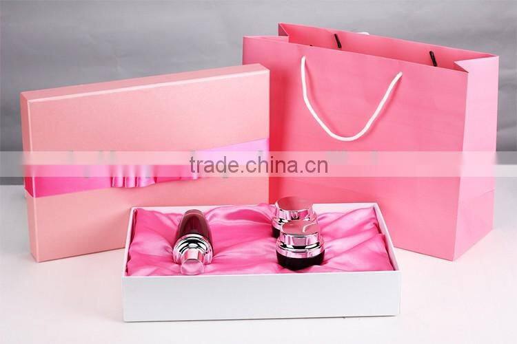 Rectangle paper cosmetic gift set packaging box custom exquisite cosmetic box