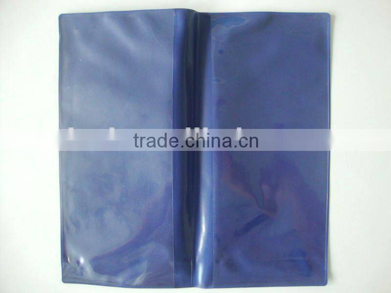 CMYK Printing PVC Ticket Holder with Two Clear Pocket