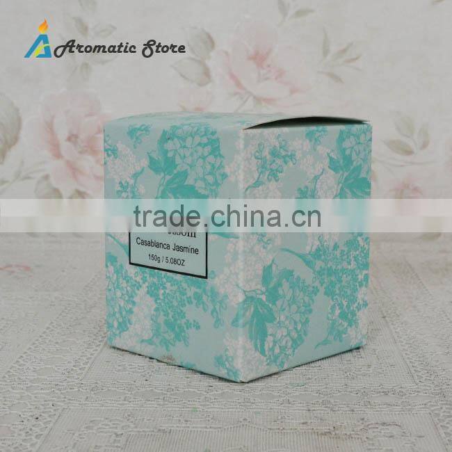 decorative scented soy wax candle in jar