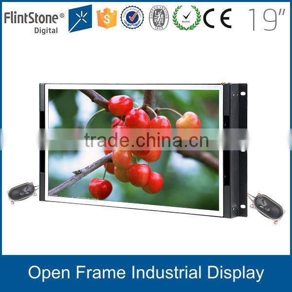 15, 19 inch TFT LCD HD POS monitor, industrial USB powered LCD touch screen monitor, HDMI VGA input open frame touch monitor