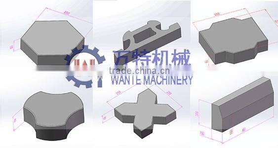 WANTE BRAND QT10-15 hollow brick baking-free brick machine color block machine