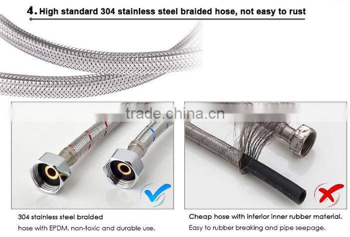 Solid brass thermostatic shower set with top shower hand handle shower