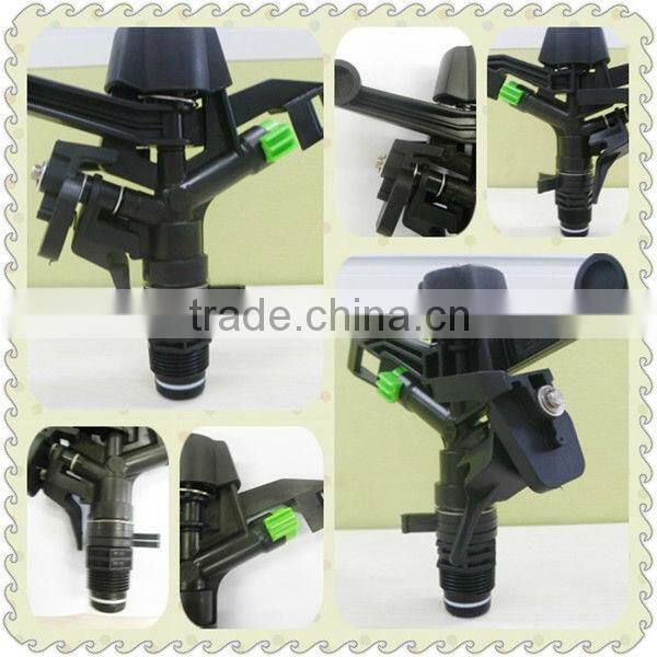3/4male part circle plastic impact sprinkler for agricultural irrigation